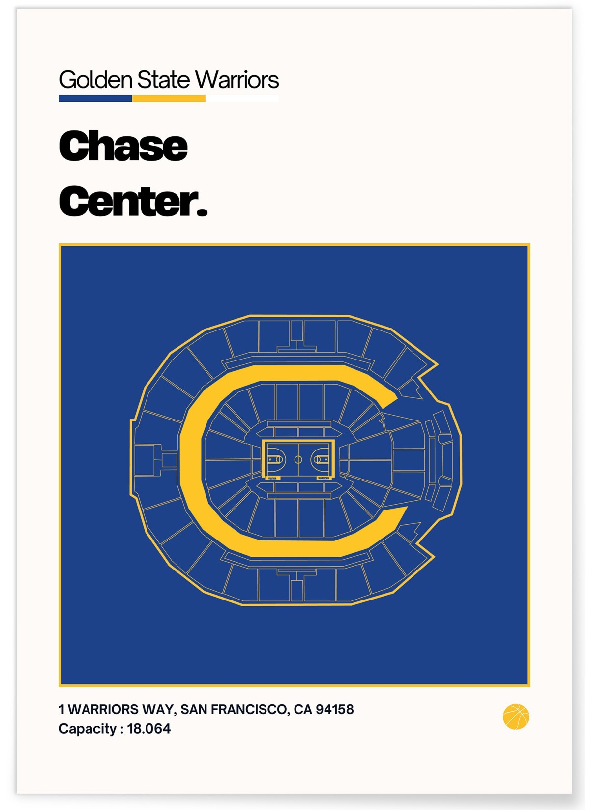 Affiche Chase Center - Golden State Warriors