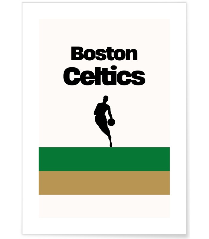 Affiche Boston Celtics - Design minimaliste