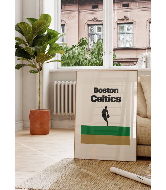 Affiche Boston Celtics - Design minimaliste