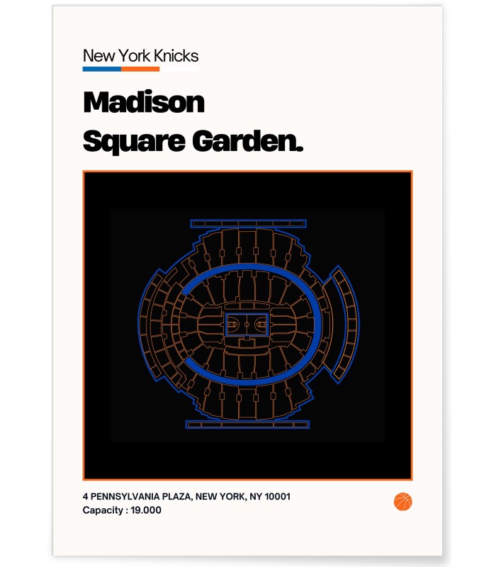 Affiche Madison Square Garden - New York Knicks
