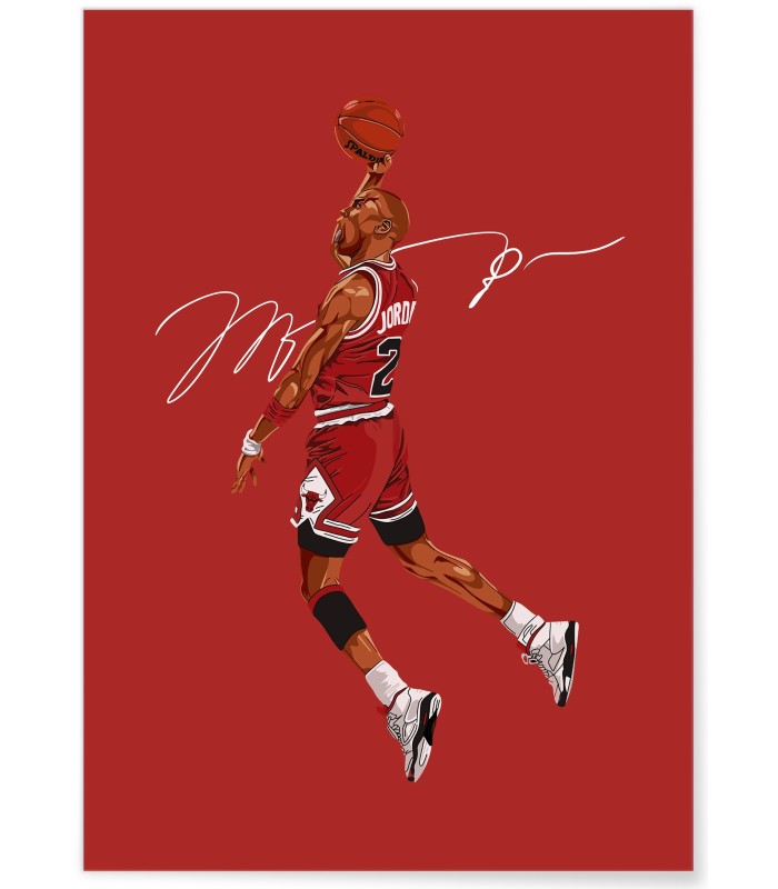 Affiche Michael Jordan - Dunk iconique