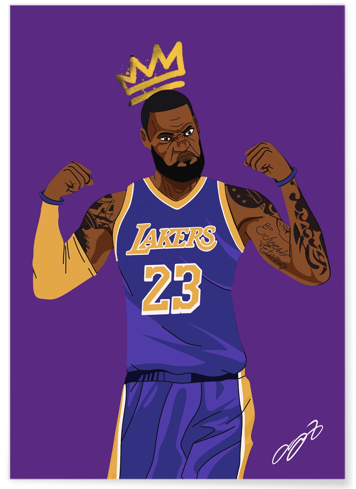 Affiche LeBron James - King James