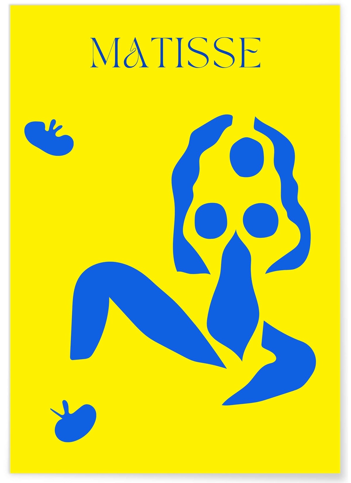 Affiche Matisse "Femme en Bleu" – Couleurs vives et abstraites