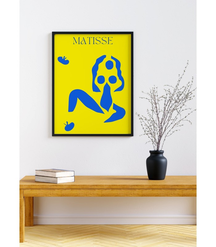 Affiche Matisse "Femme en Bleu" – Couleurs vives et abstraites
