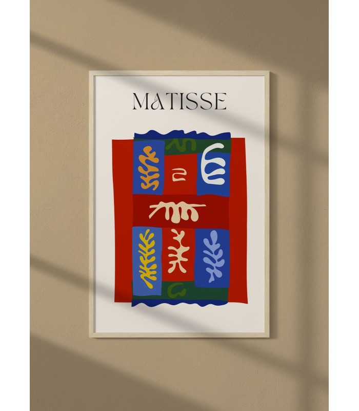 Affiche Matisse "Patchwork Coloré" – Inspiration collage et motifs