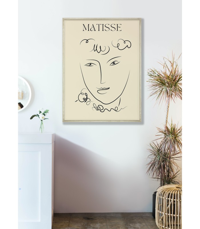 Affiche Matisse "Portrait Linéaire" – Dessin minimaliste