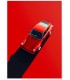 Affiche Porsche 911 rouge | L’Afficherie
