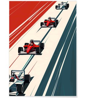 Affiche course automobile vintage | L’Afficherie