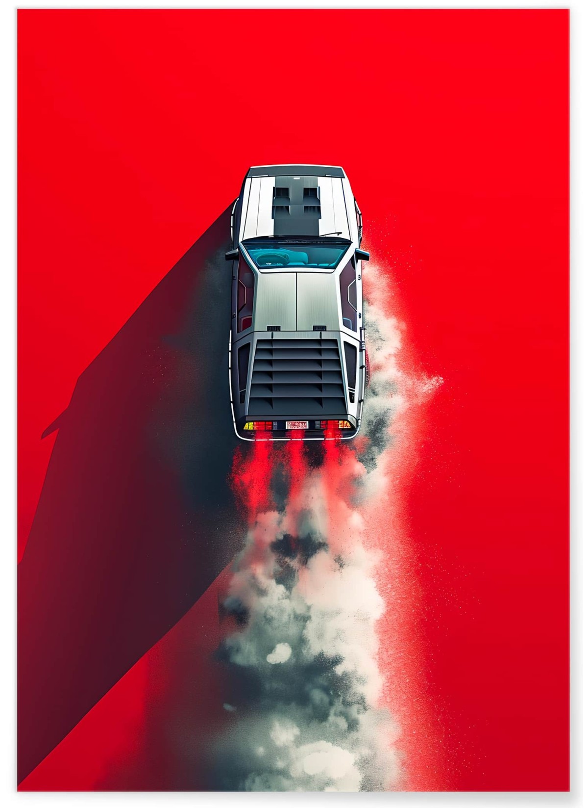 Affiche DeLorean futuriste| L’Afficherie