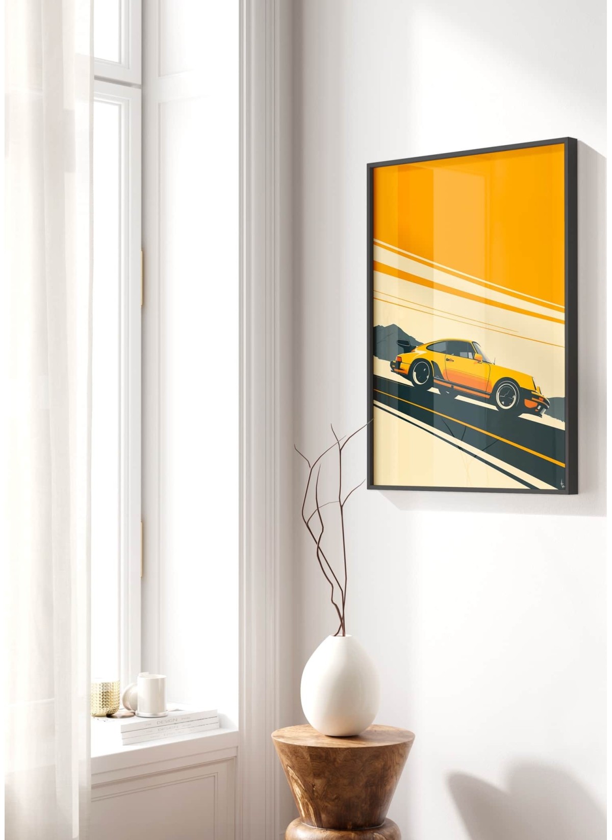 Affiche Porsche vintage graphique| L’Afficherie