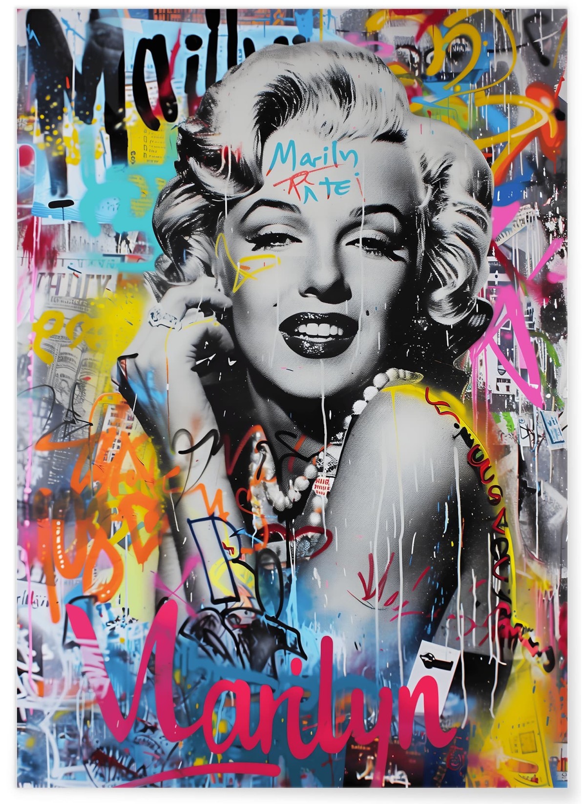 Affiche Marilyn Pop Art Urbain