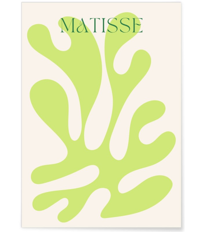 Affiche Matisse "Feuillage Vert Clair" – Abstraction Nature