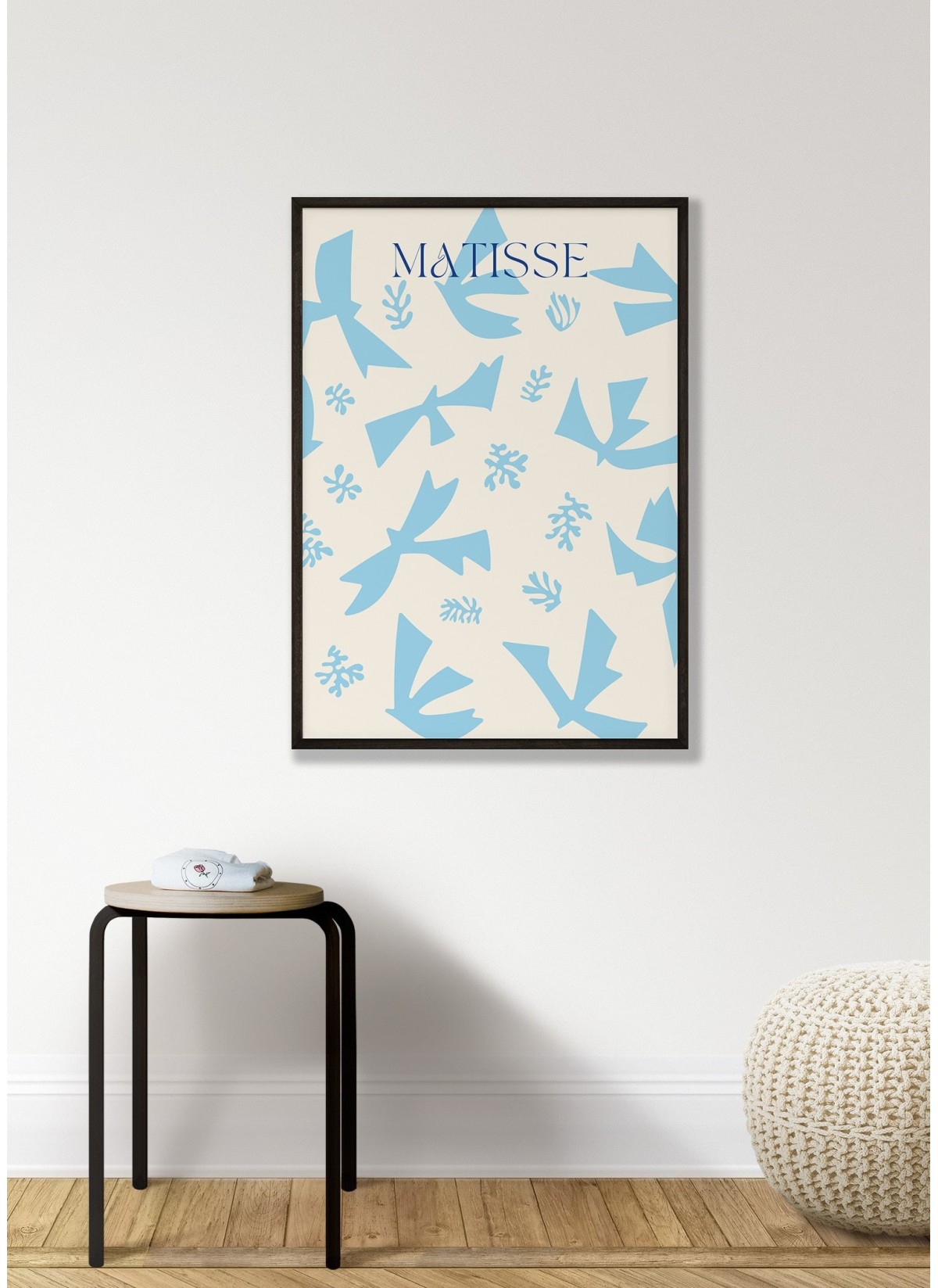 Affiche Matisse "Oiseaux Bleus" – Abstraction aérienne
