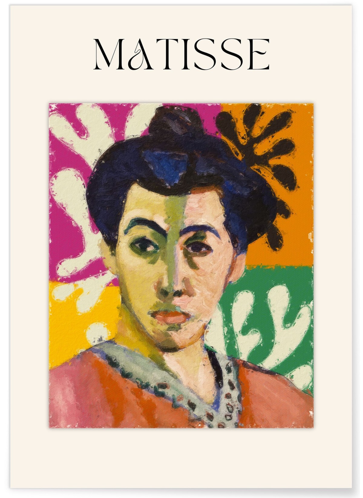 Affiche Matisse - Portrait Expressif