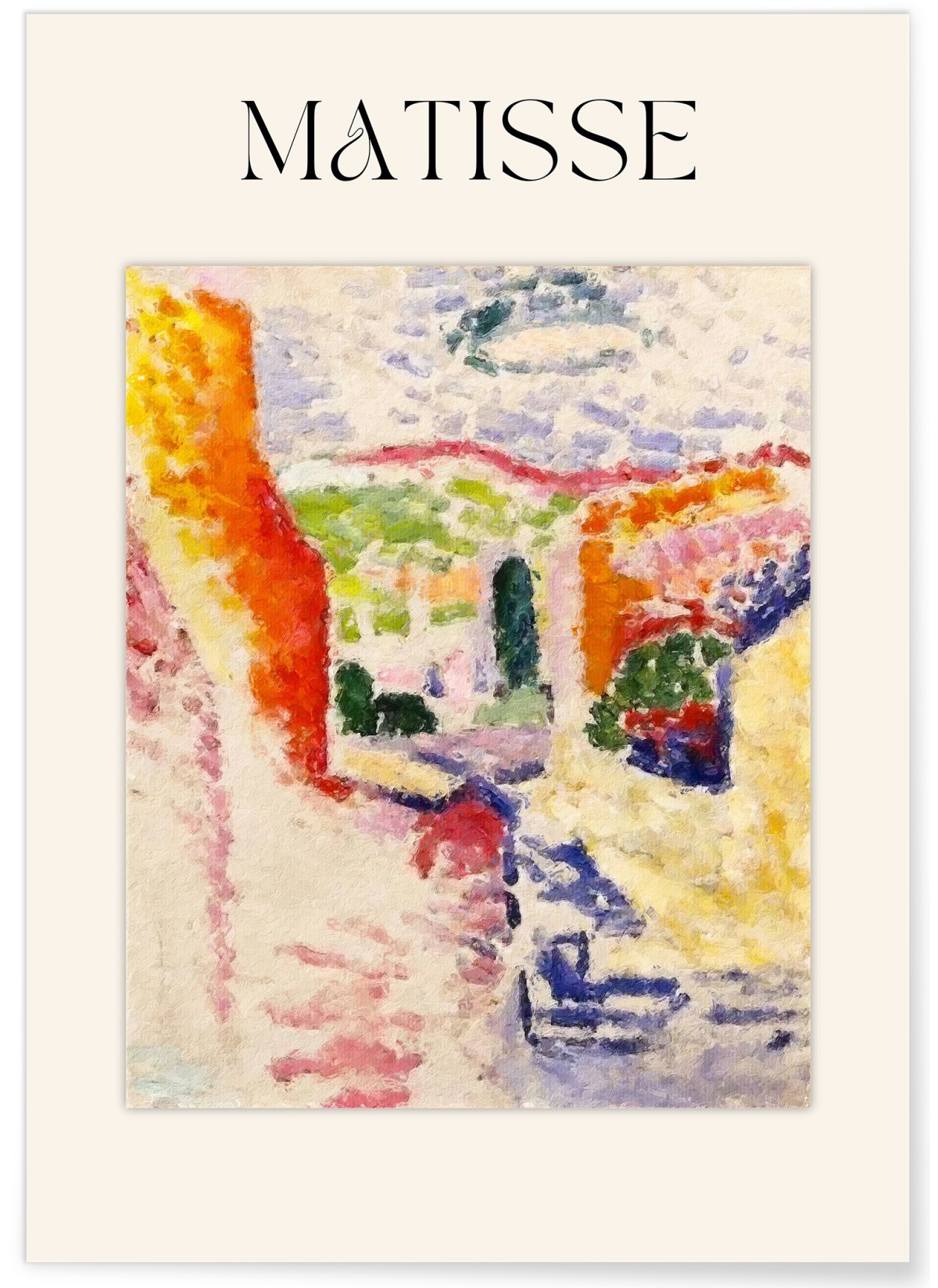 Affiche Matisse - Rue Méditerranéenne