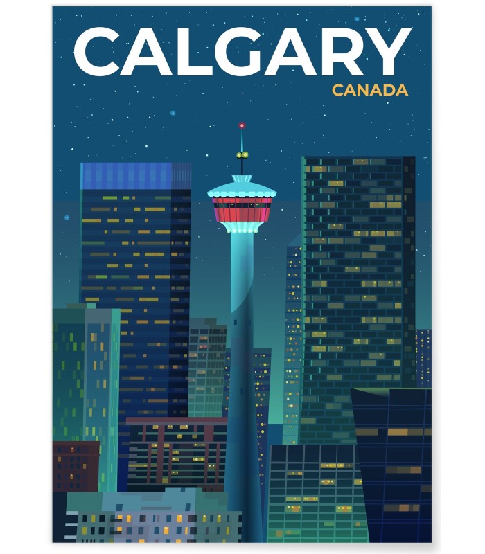 Affiche ville Calgary