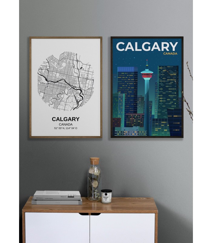 Affiche ville Calgary