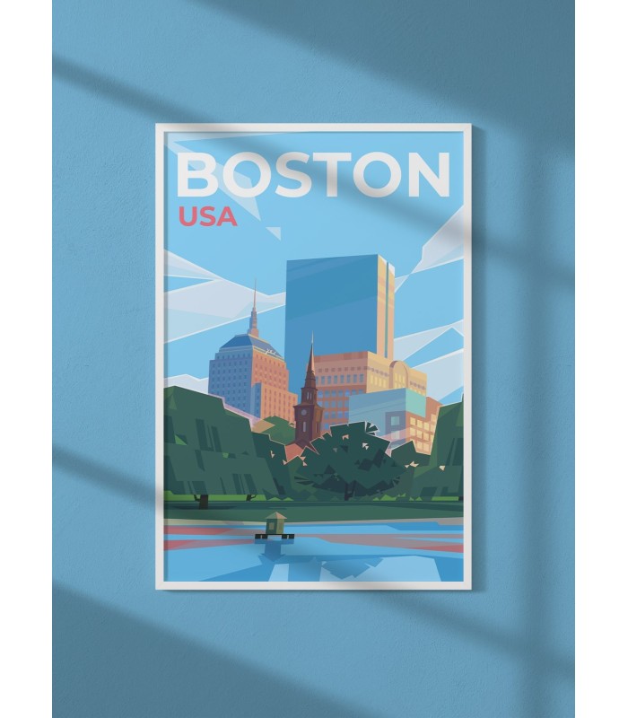 Affiche ville Boston