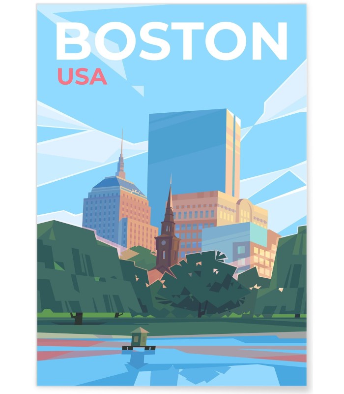 Affiche ville Boston
