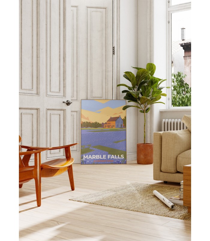 Affiche ville Marble Falls