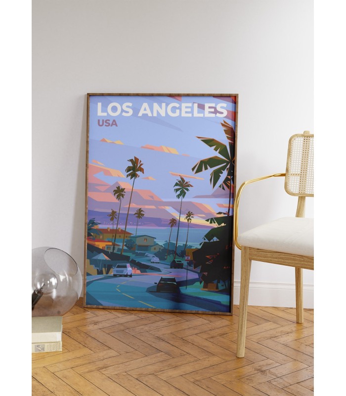 Affiche ville Los Angeles 2