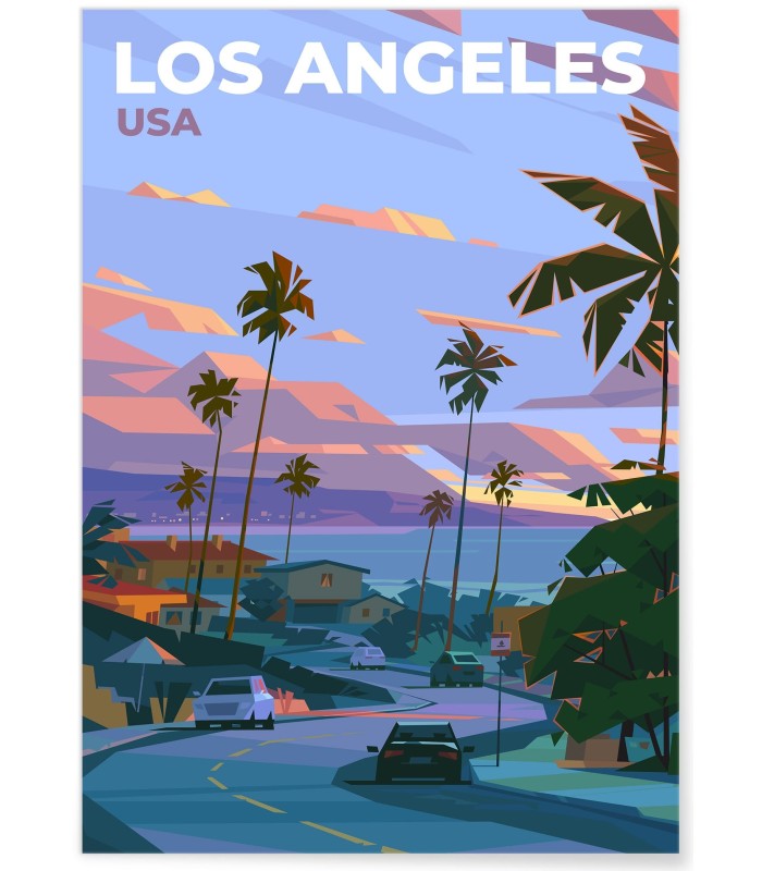 Affiche ville Los Angeles 2