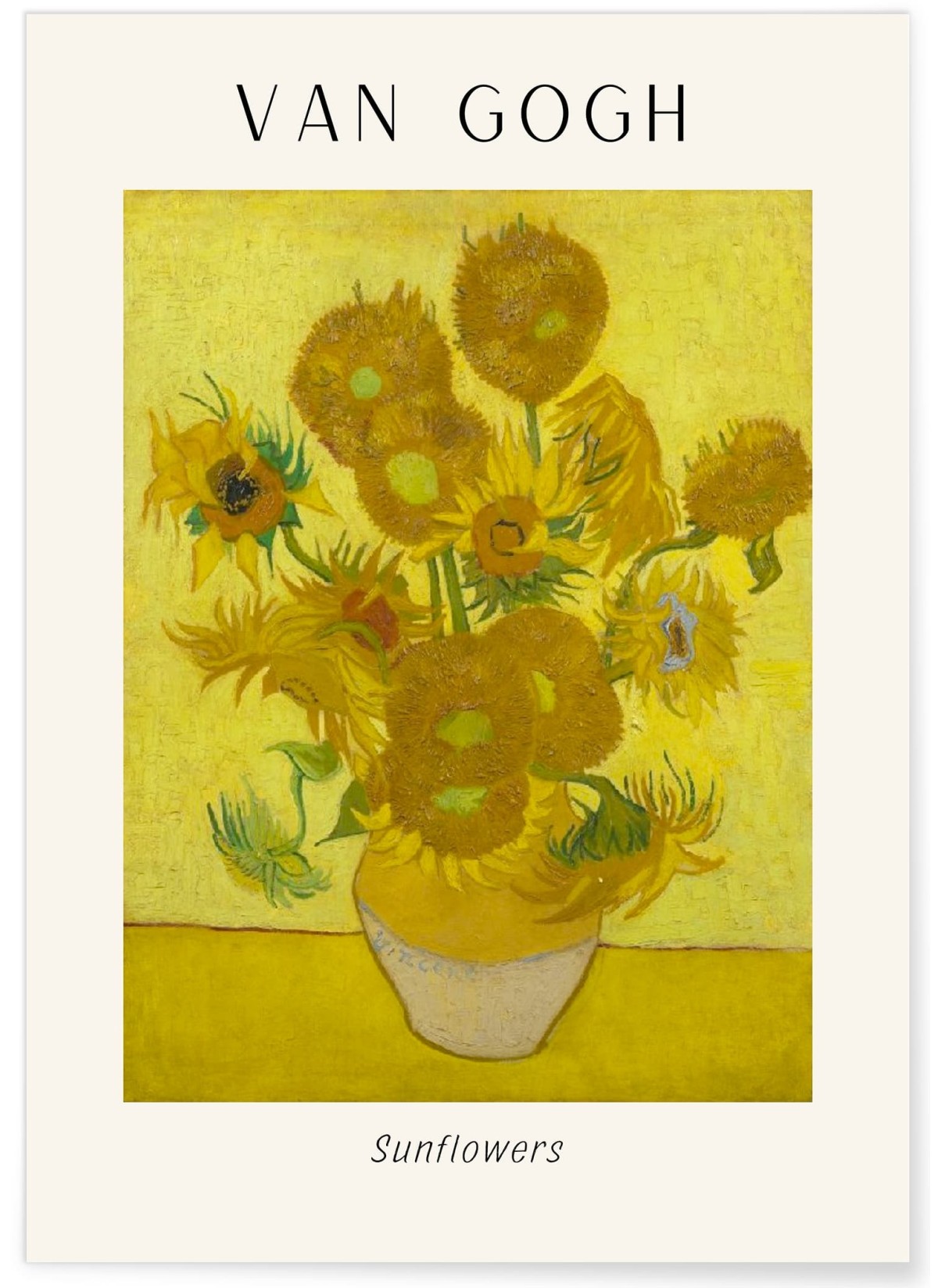 Affiche Van Gogh - Sunflowers