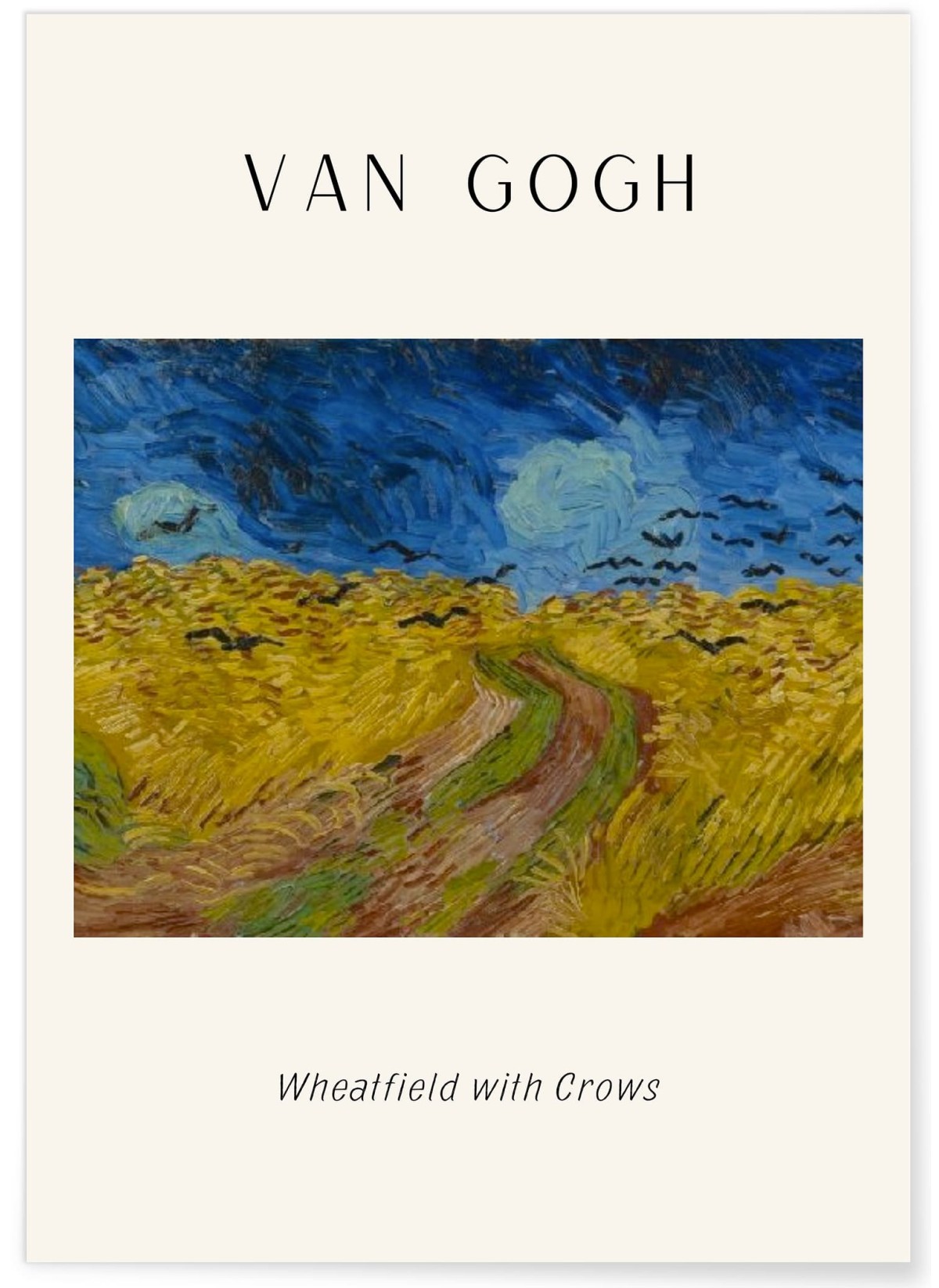 Affiche Van Gogh - Wheatfield with Crows
