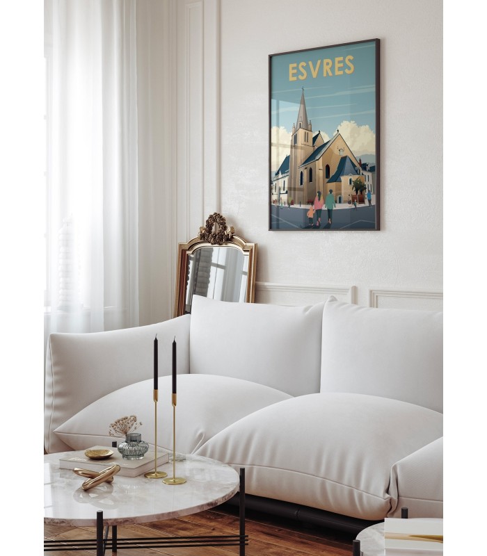 Affiche ville Esvres