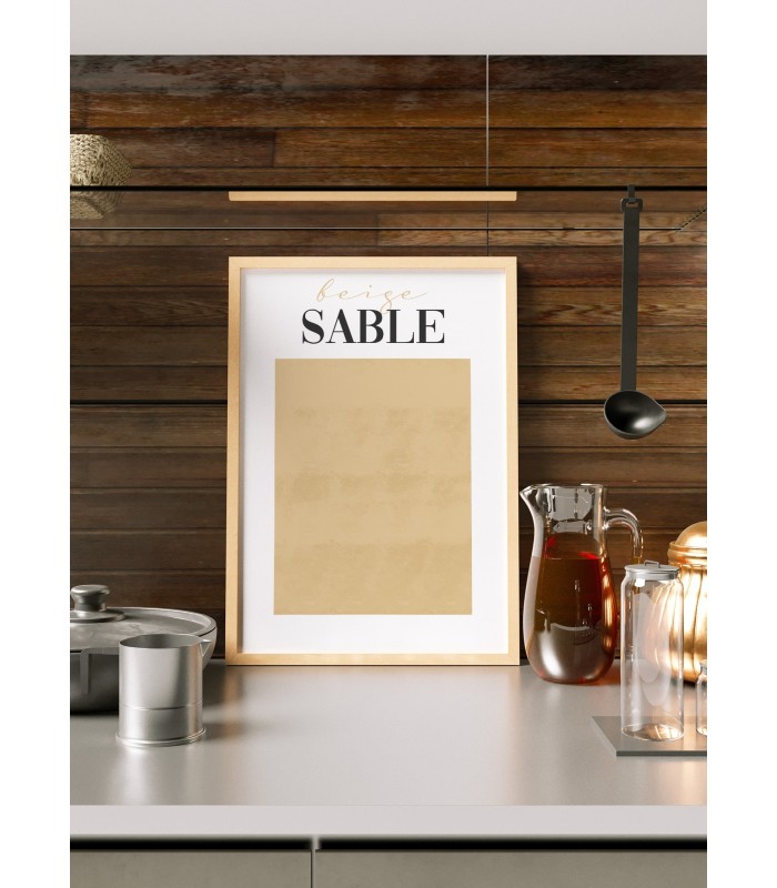 Affiche Beige Sable