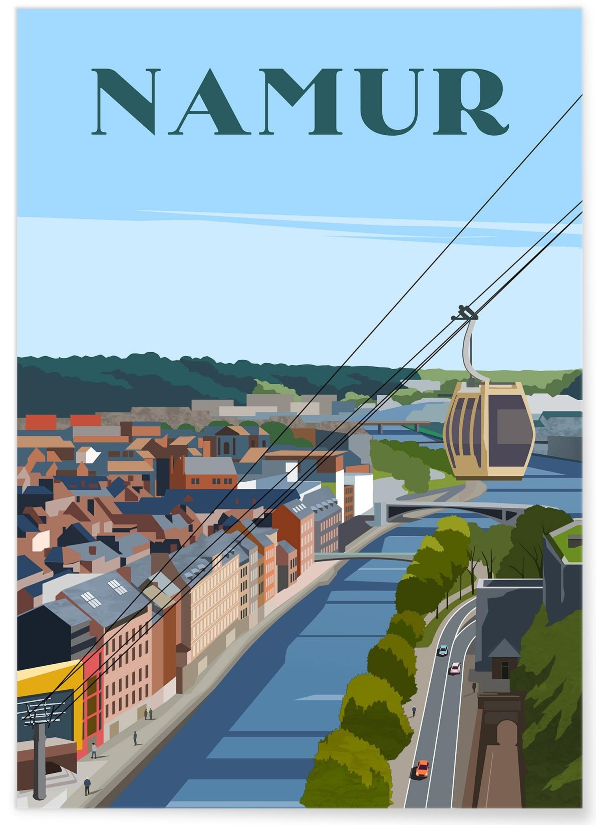 Affiche ville Namur