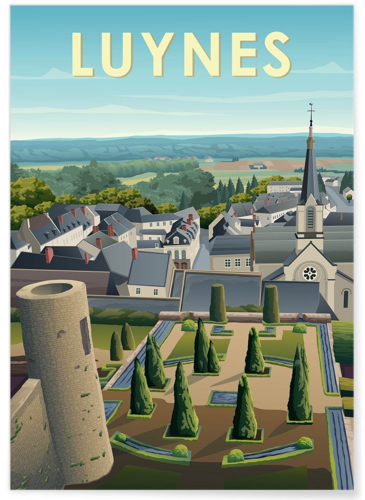 Affiche ville Luynes