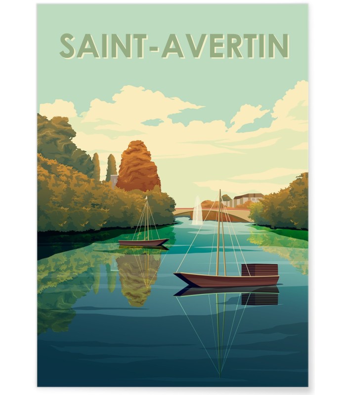 Affiche ville Saint-Avertin