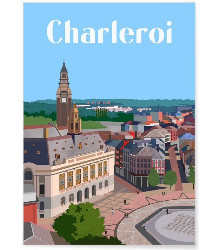 Affiche ville Charleroi
