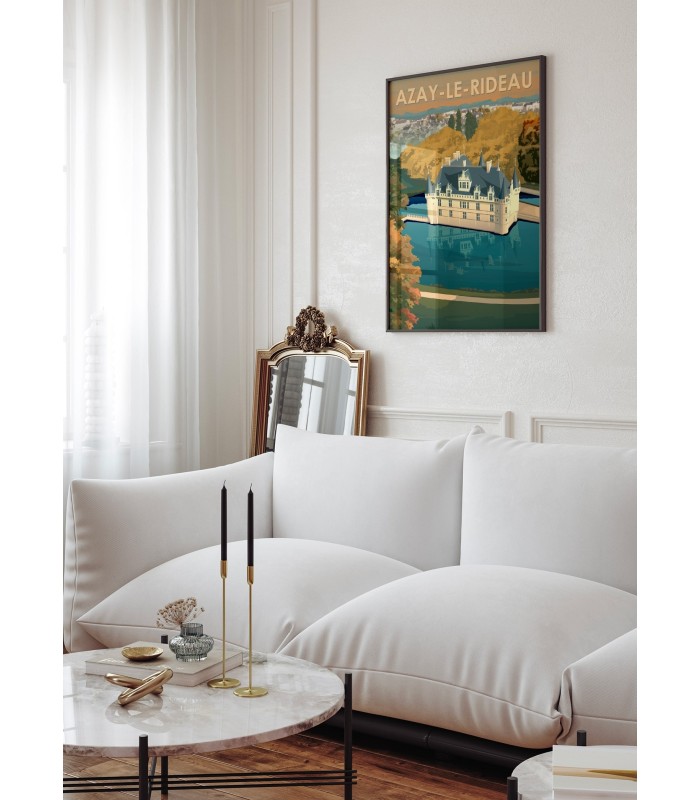 Affiche ville Azay-le-Rideau