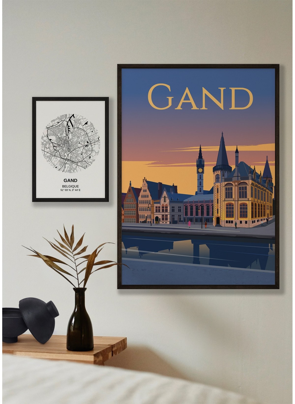Affiche ville Gand
