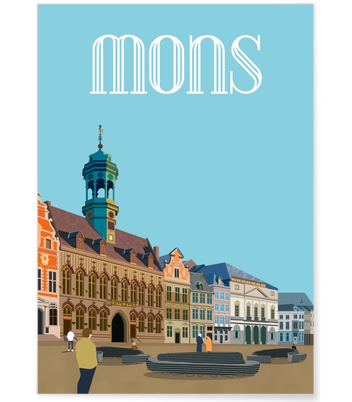 Affiche ville Mons