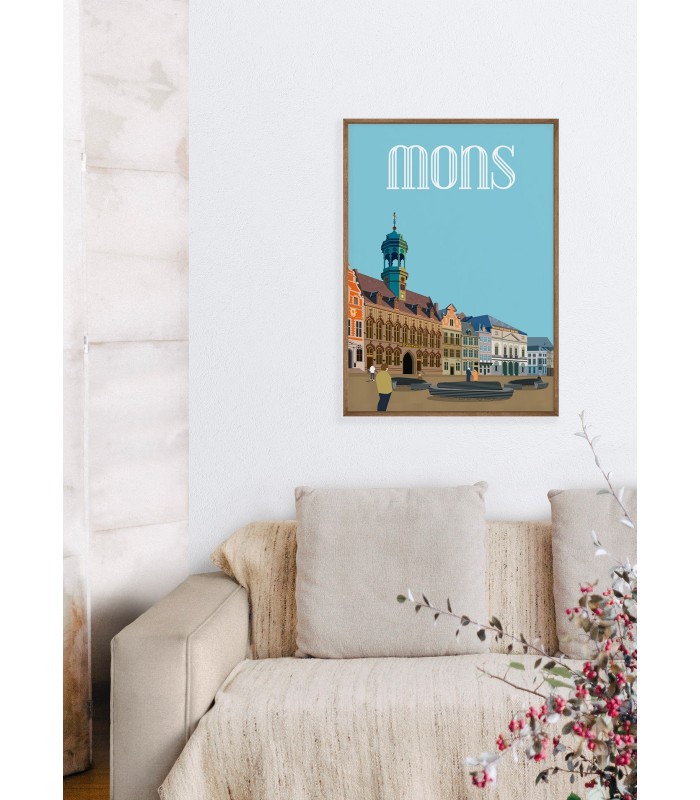 Affiche ville Mons