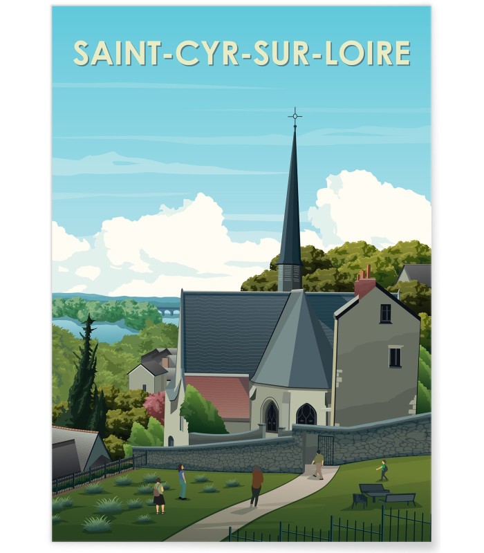 Affiche ville Saint-Cyr-sur-Loire
