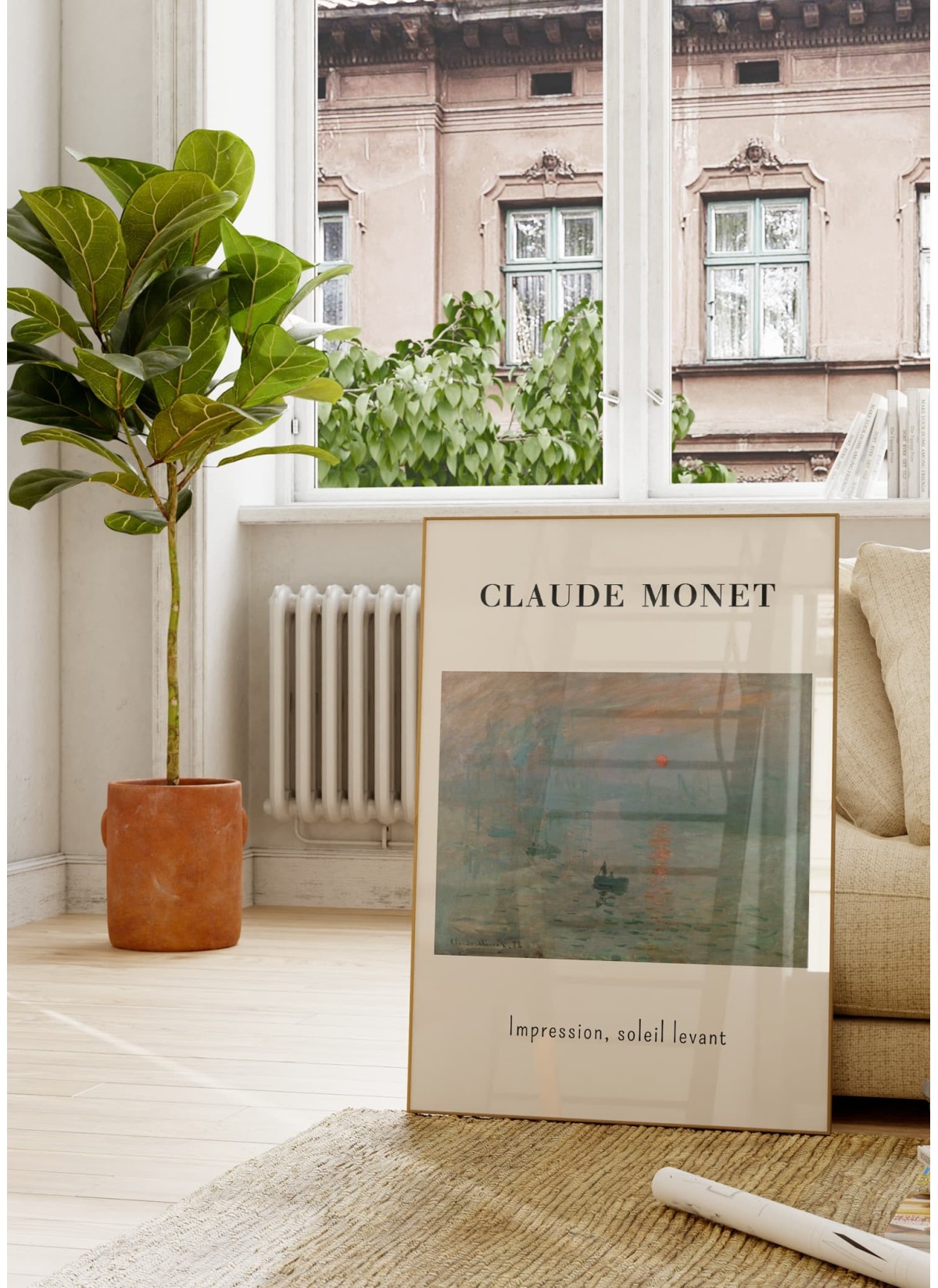 Affiche Claude Monet - Impression, Soleil Levant