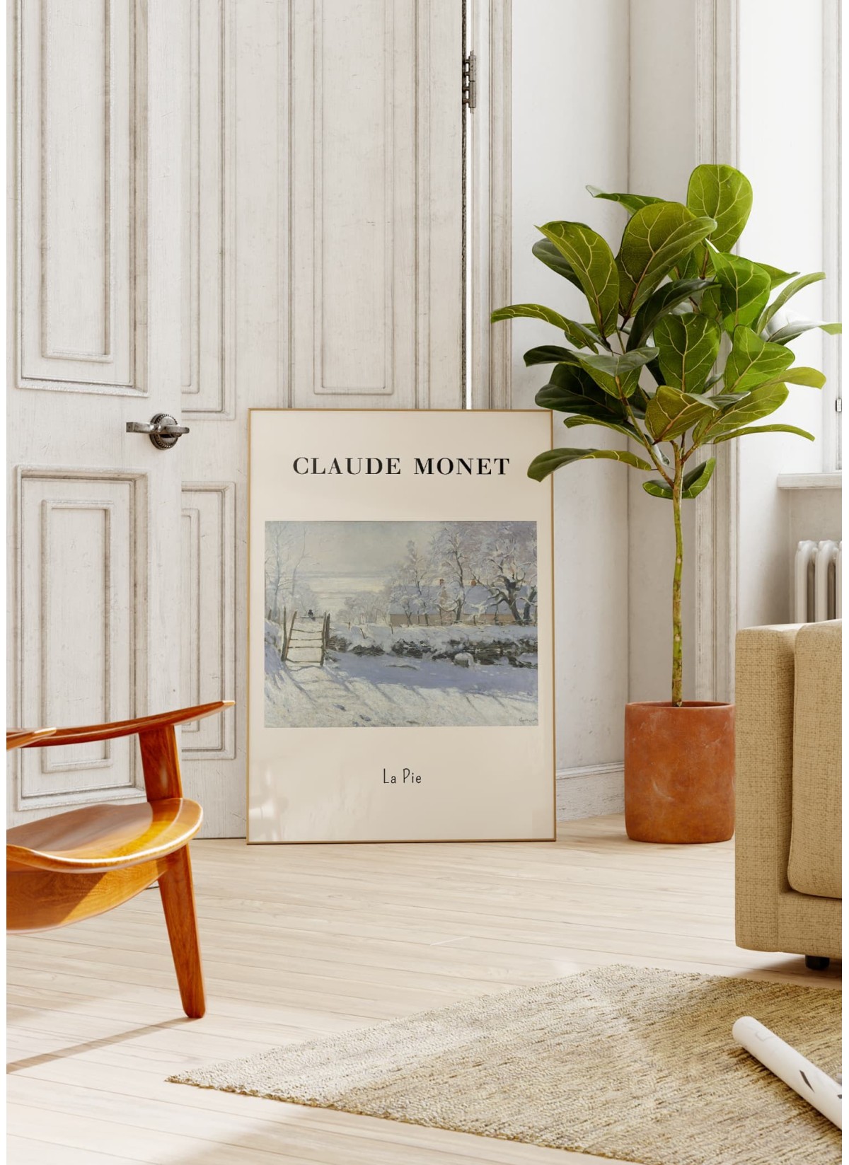 Affiche Claude Monet - La Pie
