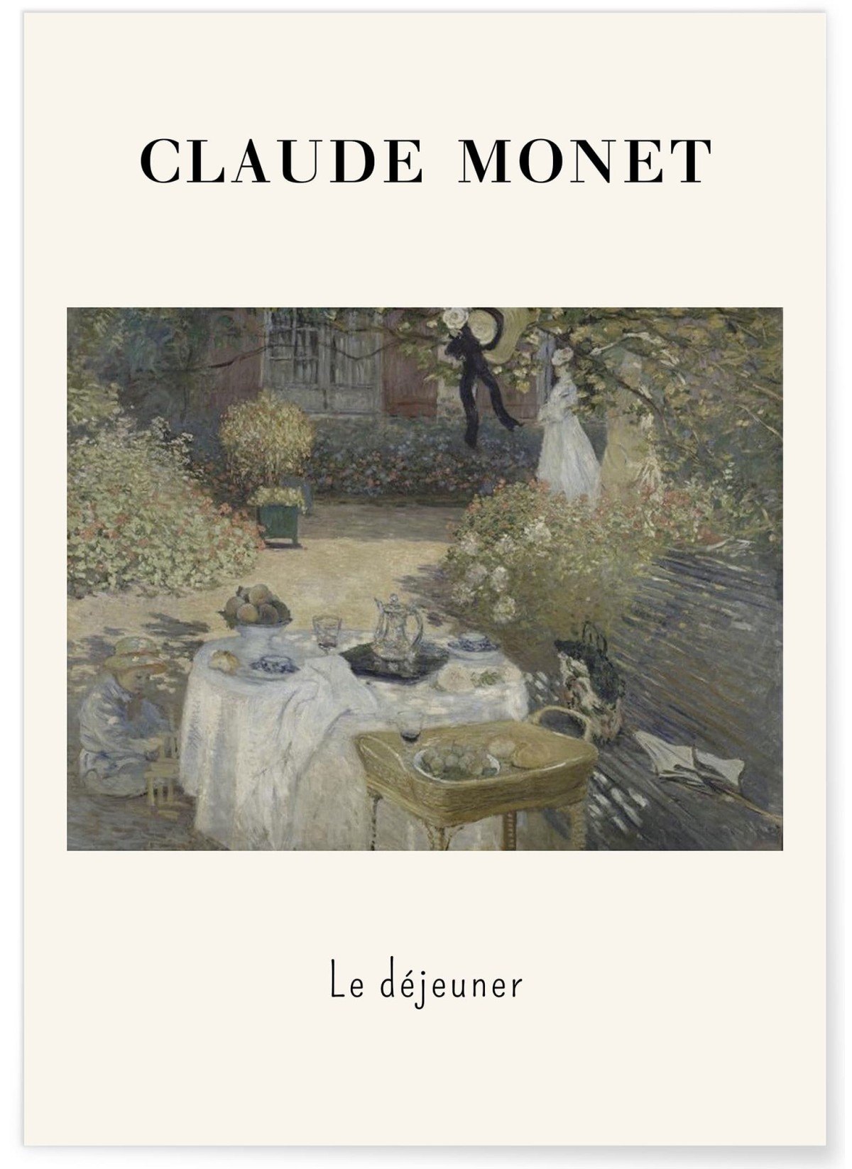Affiche Claude Monet - Le Déjeuner
