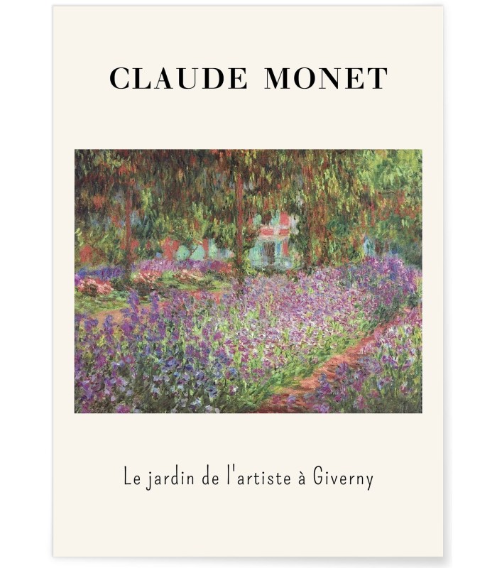 Affiche Claude Monet - Le Jardin de l'artiste à Giverny