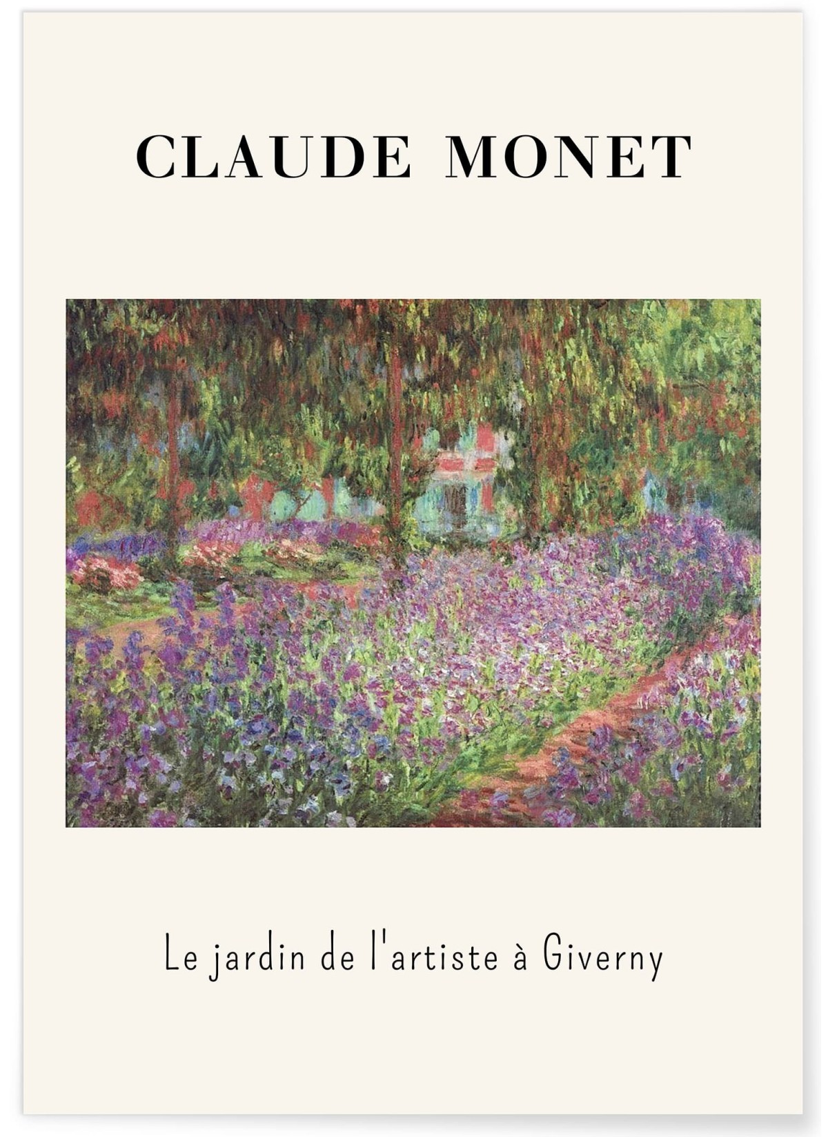 Affiche Claude Monet - Le Jardin de l'artiste à Giverny
