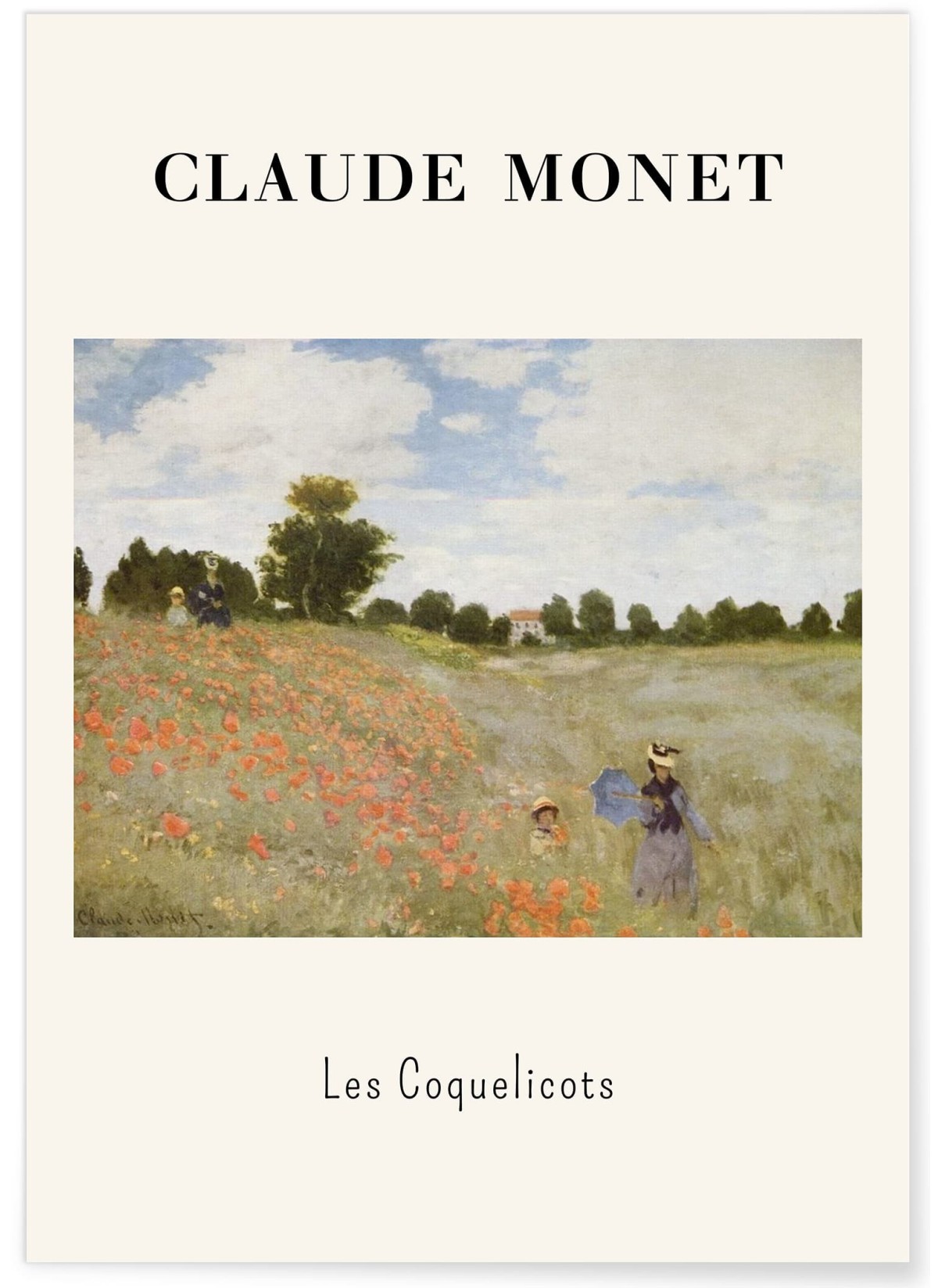 Affiche Claude Monet - Les Coquelicots
