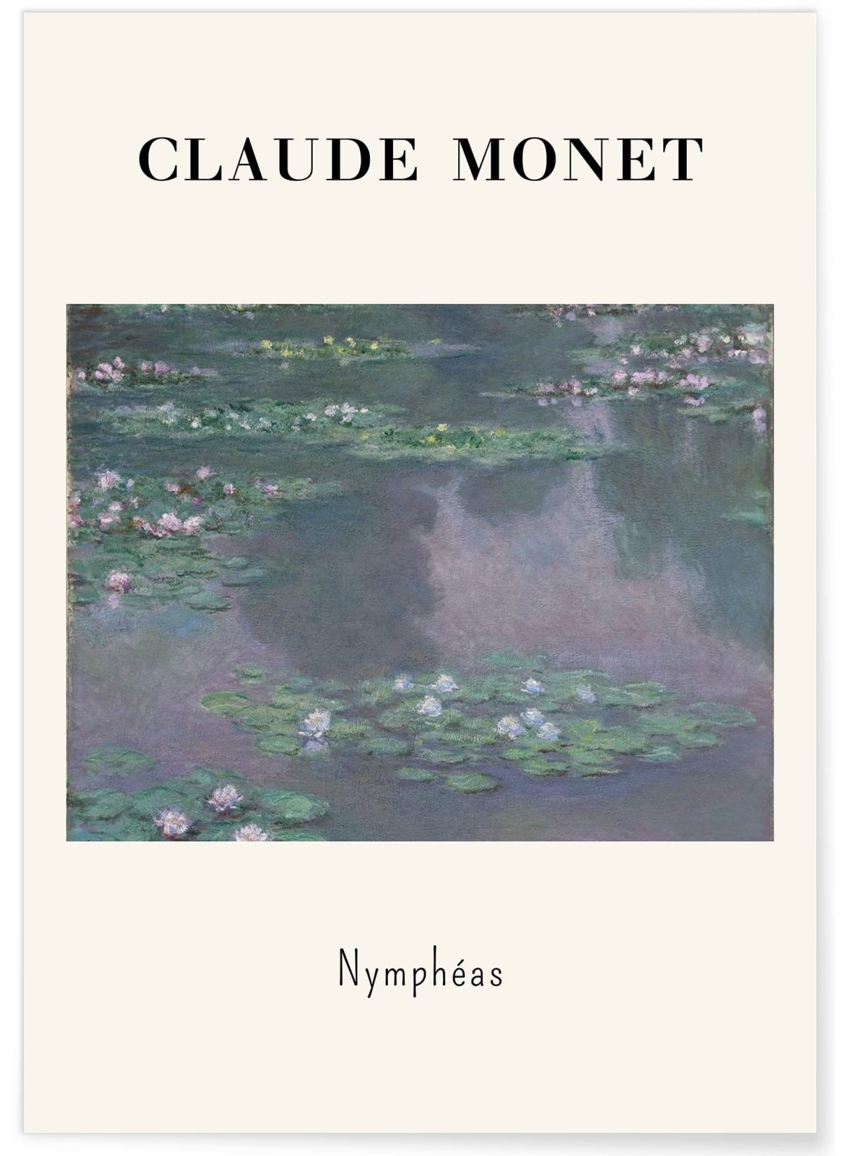 Affiche Claude Monet - Nymphéas