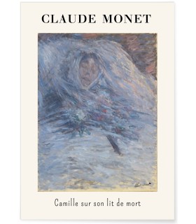 Affiche Claude Monet - Camille sur son Lit de Mort