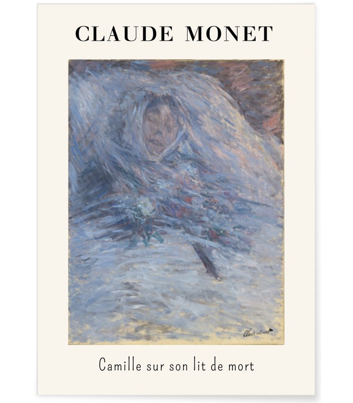 Affiche Claude Monet - Camille sur son Lit de Mort