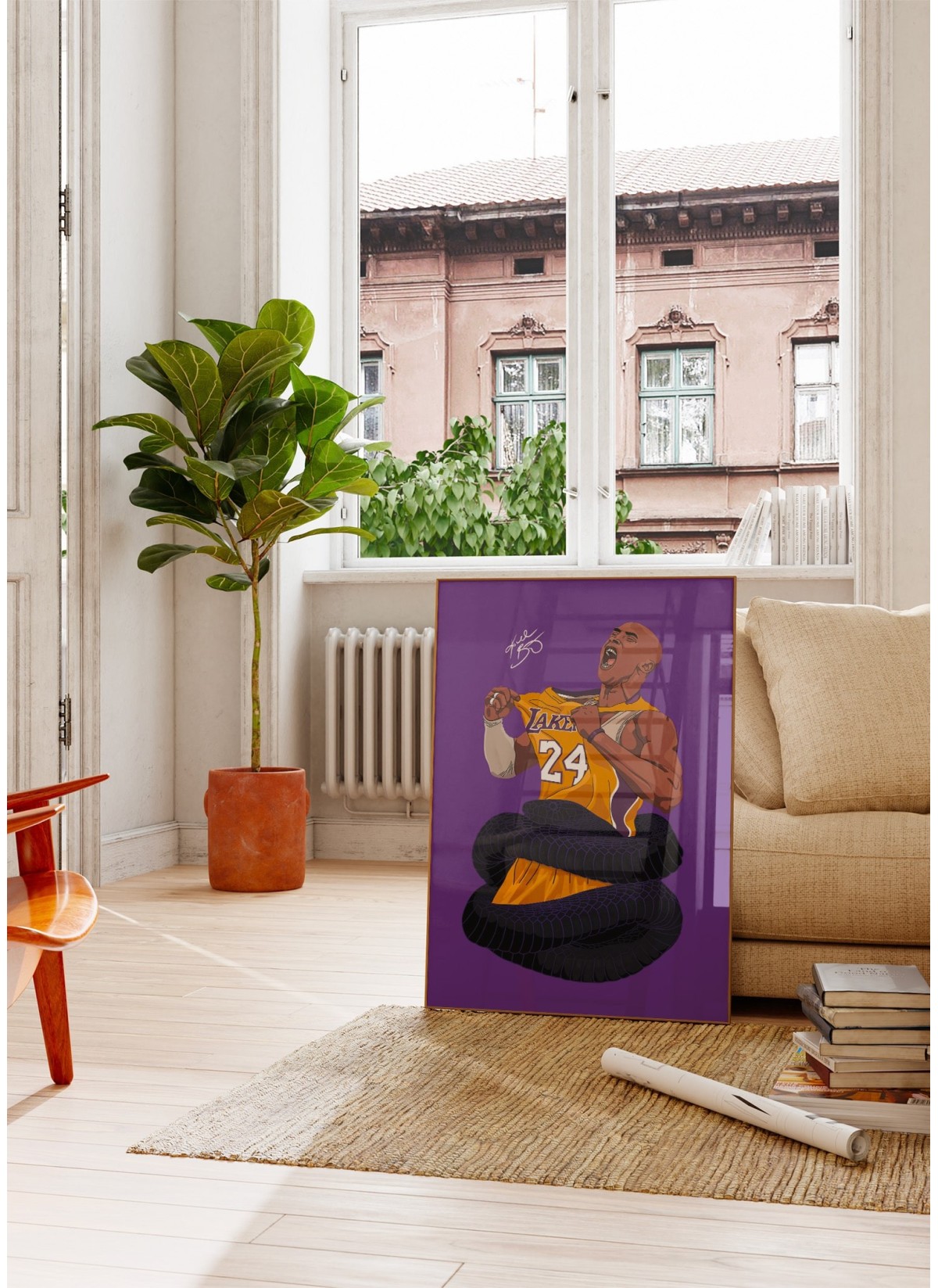 Affiche Kobe Bryant - Black Mamba