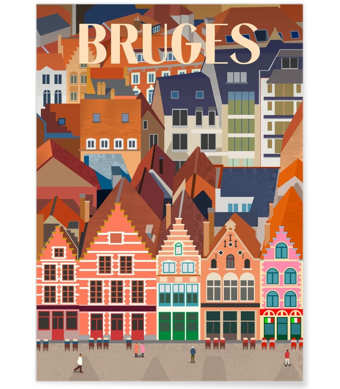 Affiche ville Bruges 2